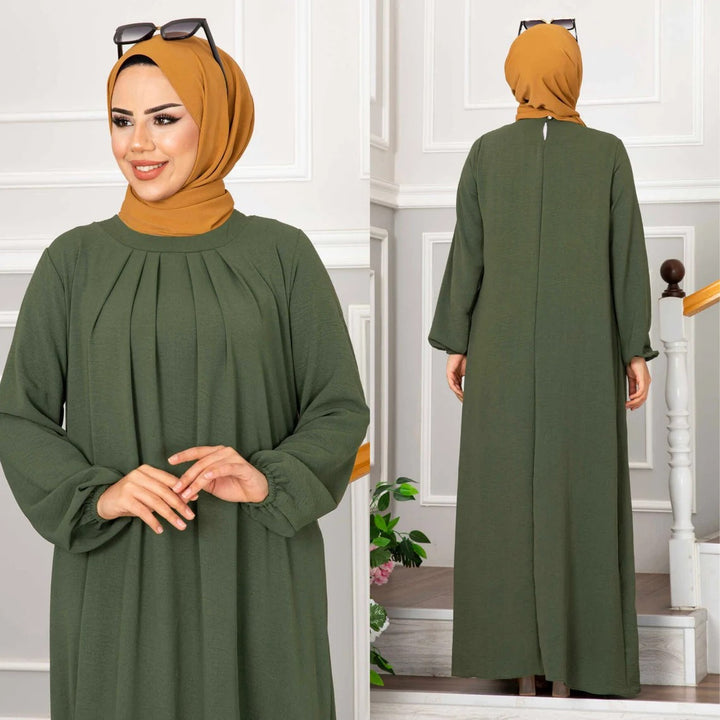 Fatima | Nüchternes Abaya + Kostenloser Hidschab