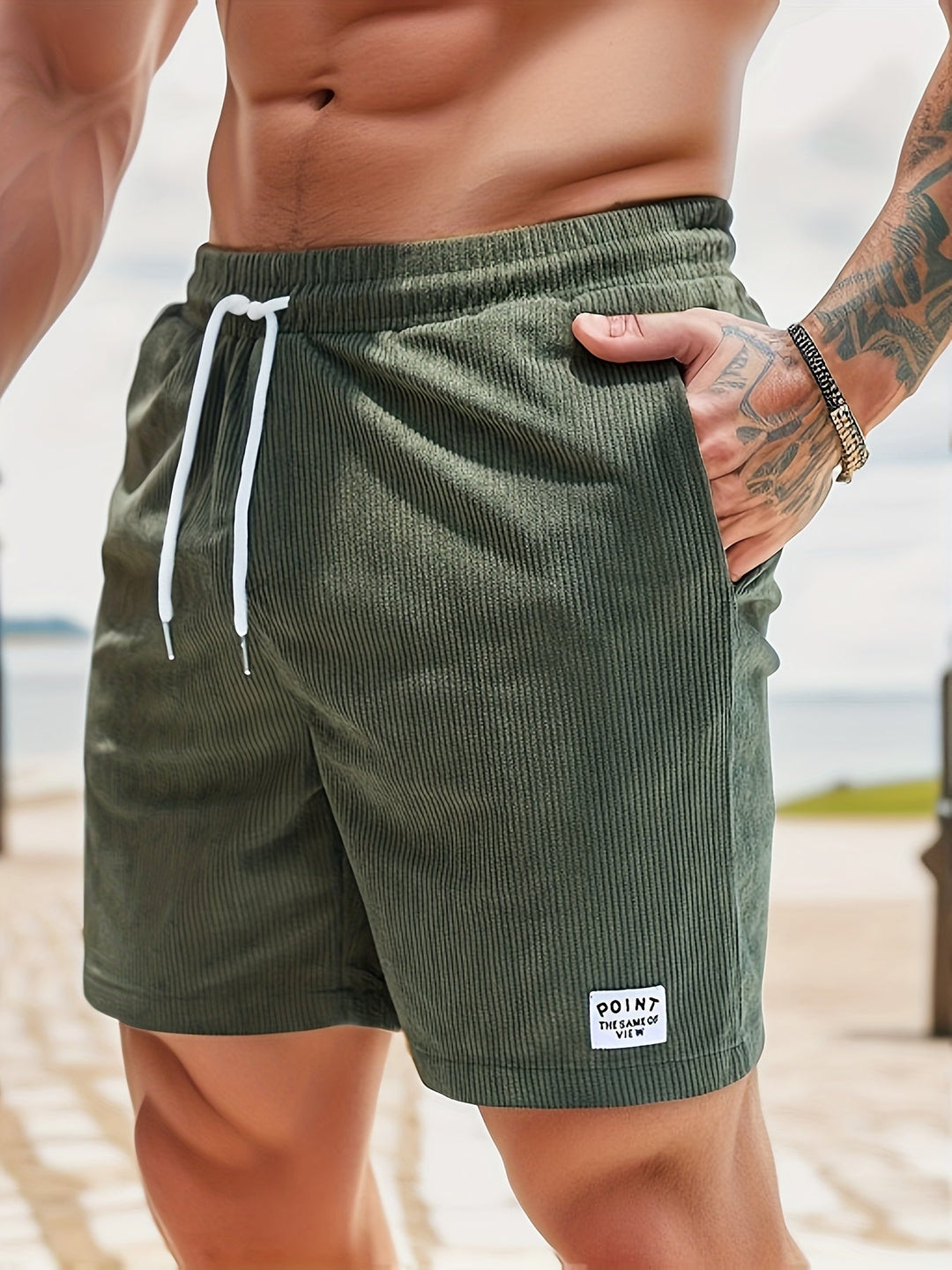 Alejandro™ | Cord-Shorts mit elastischer Taille