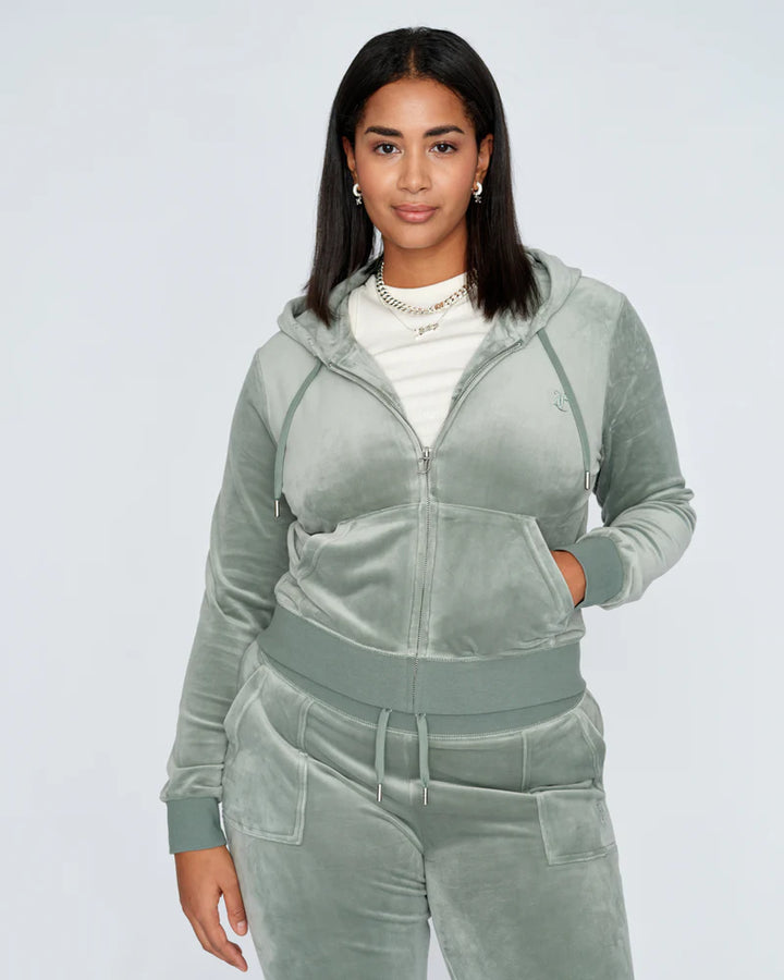 Jasmine | Klassischer Velours-Zip-Hoodie