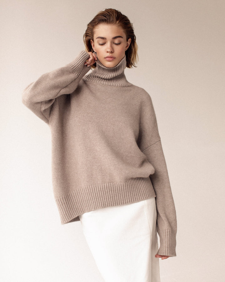 Heira | Pullover mit hohem Rollkragen