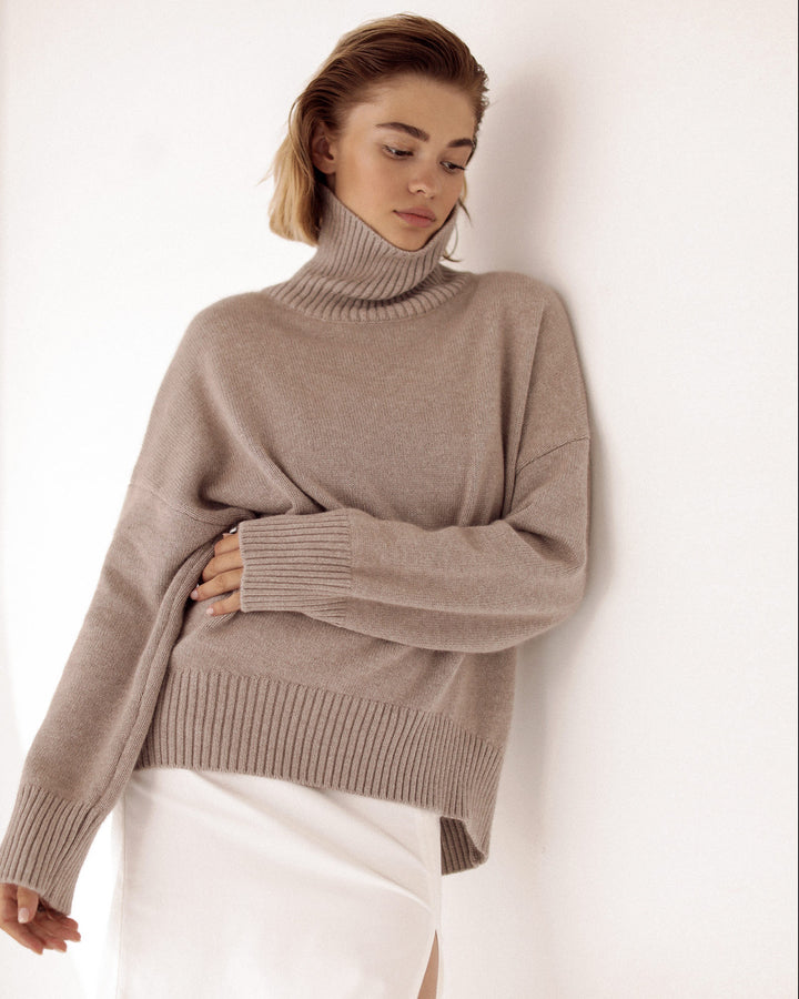 Heira | Pullover mit hohem Rollkragen