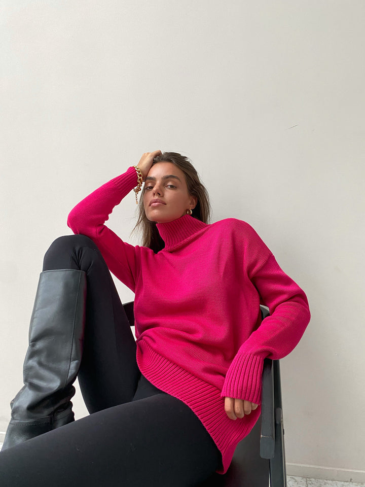 Heira | Pullover mit hohem Rollkragen