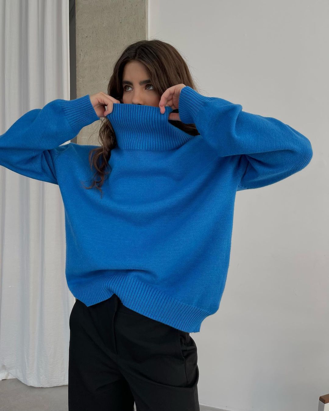 Heira | Pullover mit hohem Rollkragen