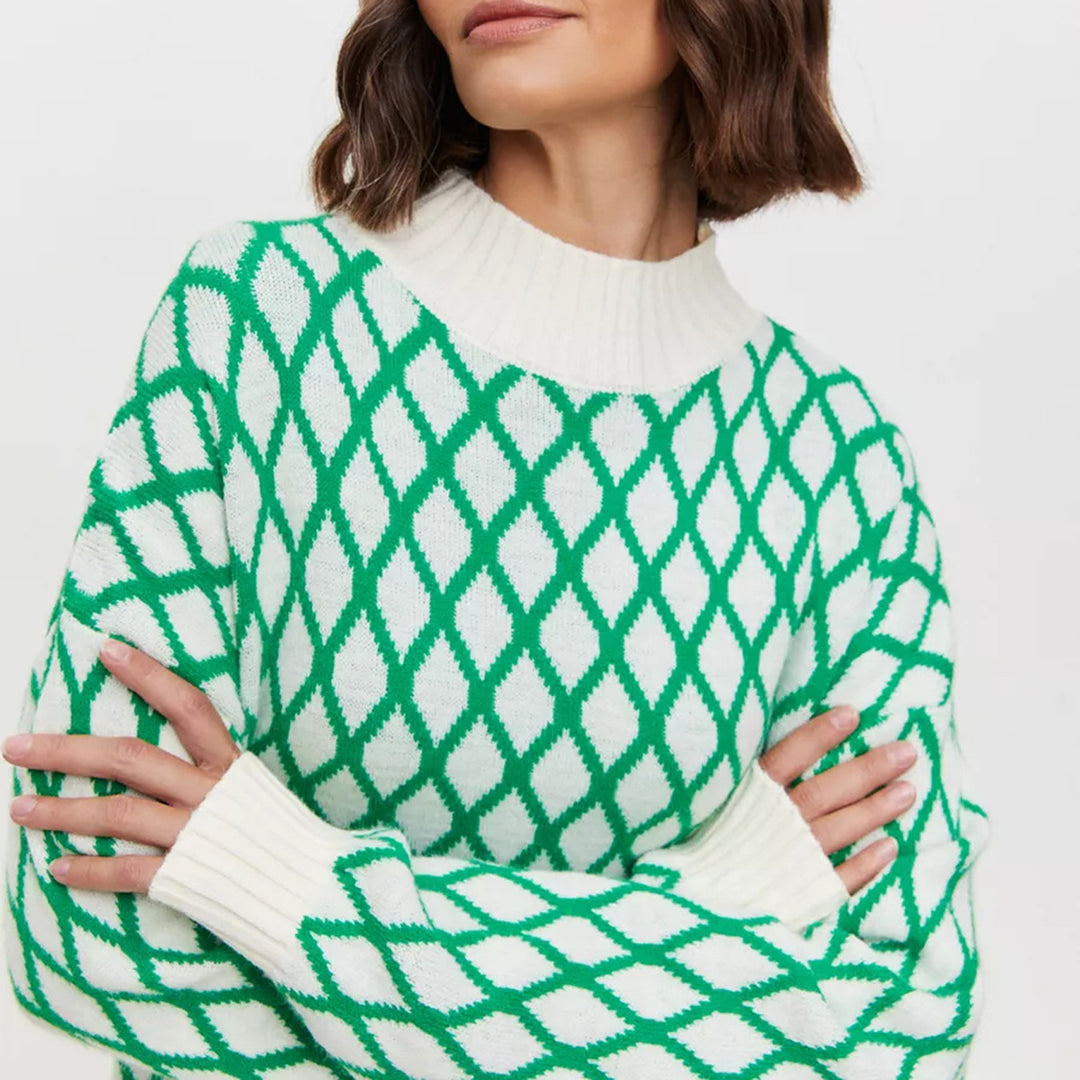 Clara | Harlekin Muster Pullover