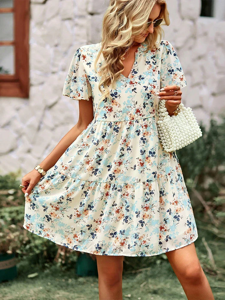 CLARISSA - SOMMER FLORAL CHIC KLEID