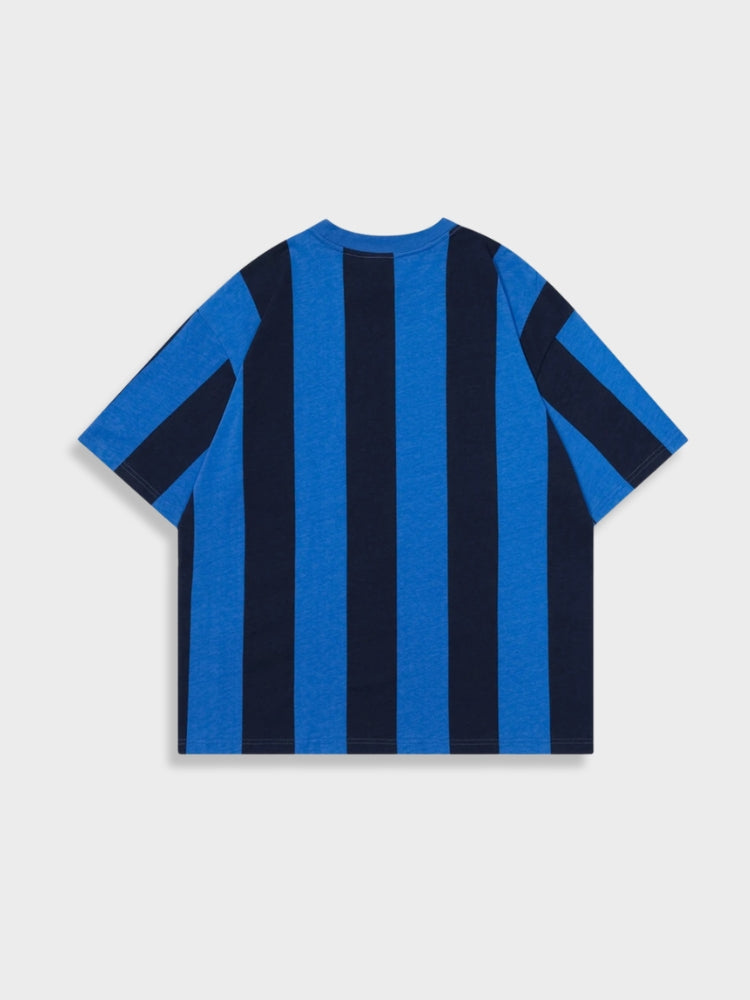 Veggors Striped Vintage Fußballl Tee