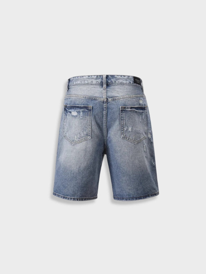 Zerrissene Denim-Shorts