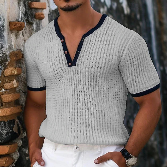 Nestor | Gewebter Herren-Poloshirt