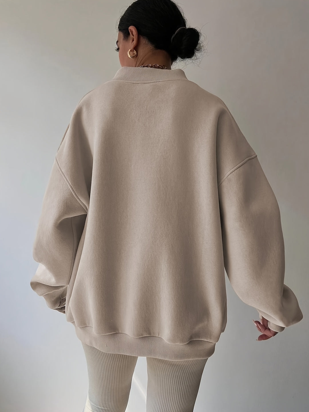 Emma | Lässiges Pullover-Sweatshirt mit überschnittenen Schultern