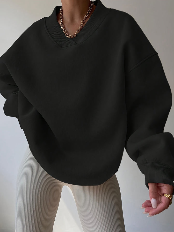 Emma | Lässiges Pullover-Sweatshirt mit überschnittenen Schultern