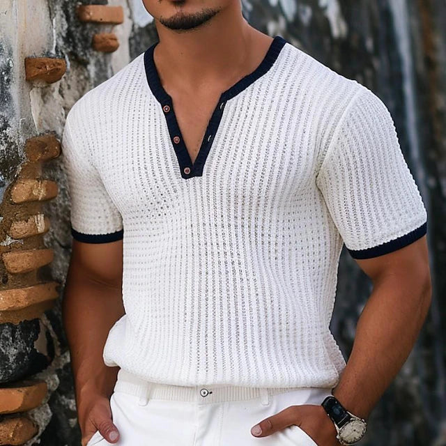 Nestor | Gewebter Herren-Poloshirt