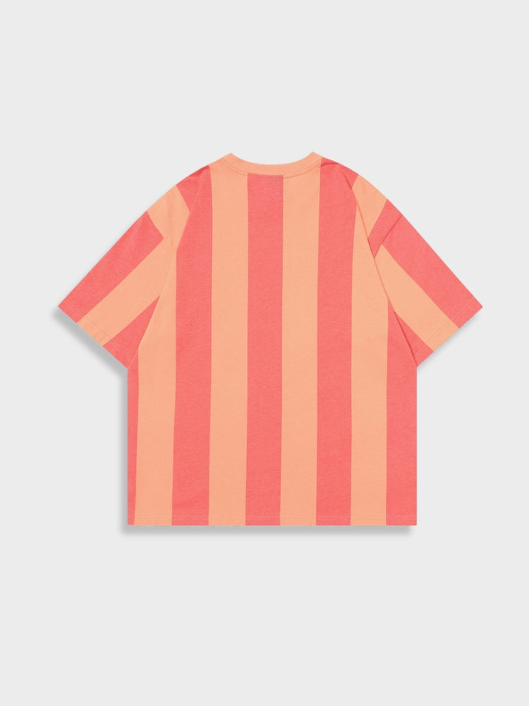 Veggors Striped Vintage Fußballl Tee